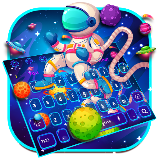 Cartoon Space Galaxy Keyboard Theme icon