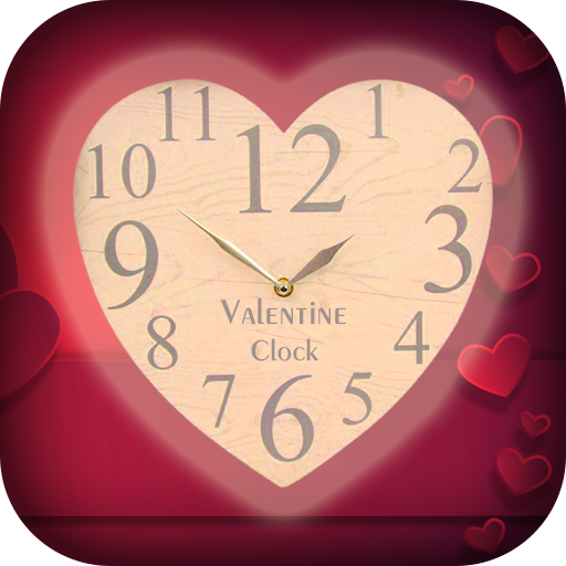 Valentine Clock Live Wallpaper - Clock Wallpaper icon