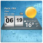 3D Digital Weather Clock icon