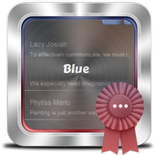 Blue GO SMS icon