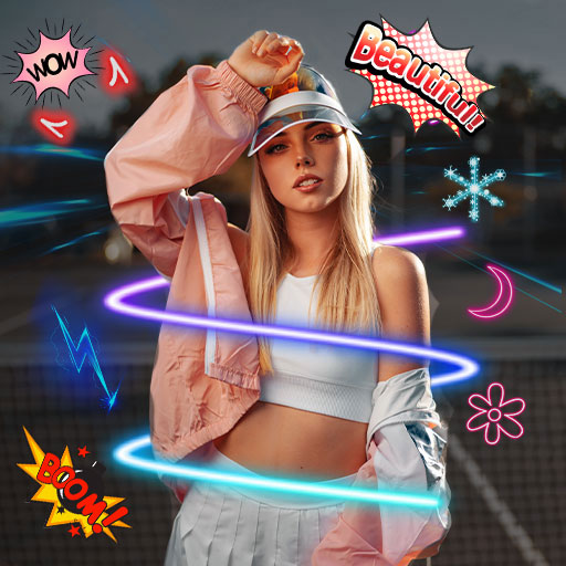 Neon Light - Photo Editor &amp; Neon Light Glow Effect icon