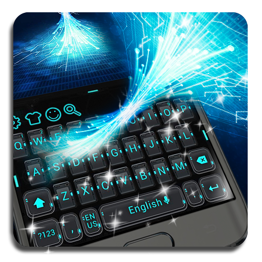 Tech Blue Keyboard icon