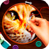 Cross Stitch Easy Puzzle Game icon
