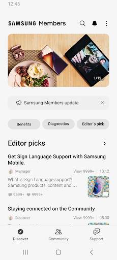 Samsung Members screenshot 1