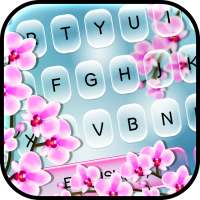 Purplish Orchid Flower Keyboard on 9Apps