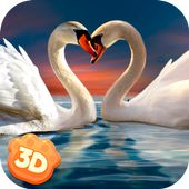 Swan Simulator 3D - City Bird Fly Game icon