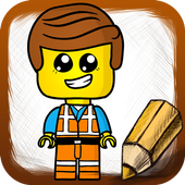 Draw Lego Batman icon