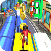 Subway Cat Bus Rush : Pet Runner أيقونة