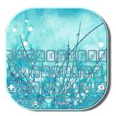 Water Droplets Grass Keyboard
