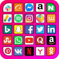 All social media and social networks in one app