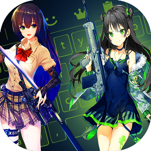 anime girl keyboard theme icon