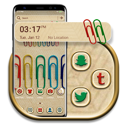 Binder Clips Launcher Theme icon