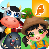 Farm Animals &amp; Vegetables Fun Game for Kids icon