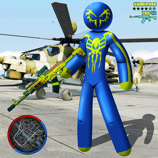 Spider SuperHero Stickman Rope Hero Strange Vegas icon