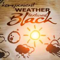 komponent Weather Black klwp e kwgt