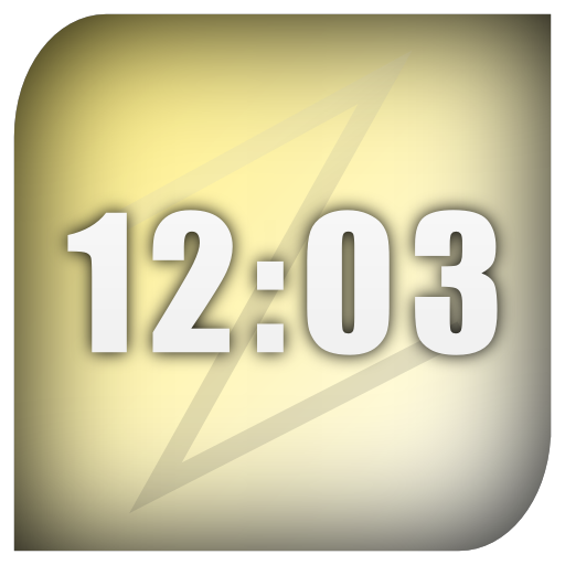 vzClock: A digial clock widget icon
