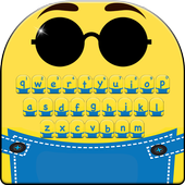 ikon Cute Yellow Cartoon Keyboard Theme