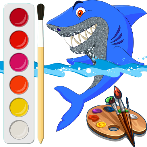 BabyShark Coloring Glitter and Drawing icon