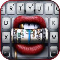 Sexy Lips Dollar Keyboard Background on 9Apps