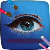 how to draw eyes icon