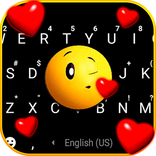 Kiss Emoji Live Keyboard Background icon