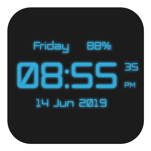Digi Clock Live Wallpaper icon