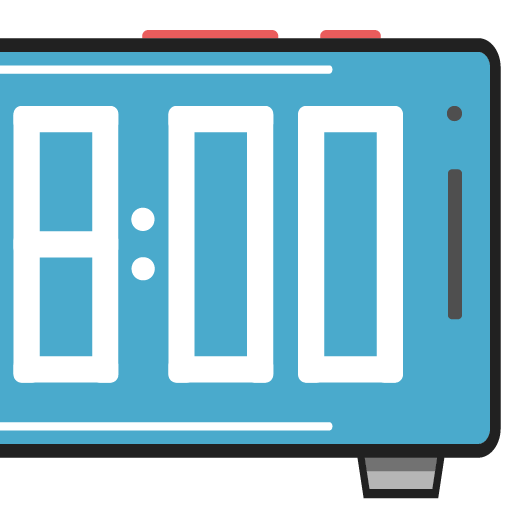 ClockO : Big digital clock icon