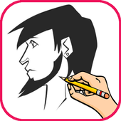 How to draw Human faces icon