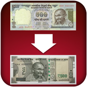 How to Change 500 Rs Note icon