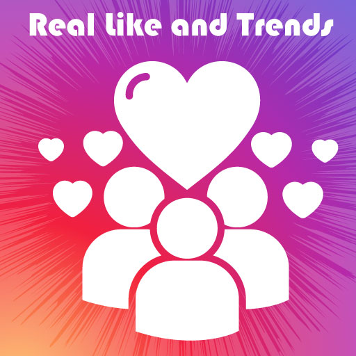 real like and trends icon