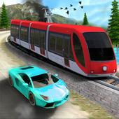 Real Train vs Car Racing 2018 - Autofahren Spiele icon