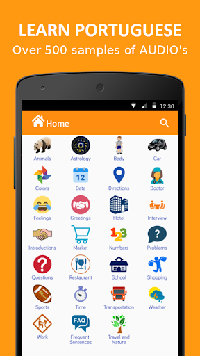 Learn Portuguese OFFLINE screenshot 1