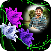 Neon Flower Photo Frame icon