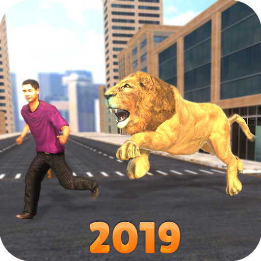 Angry Lion City Attack Simulator 2019 icon
