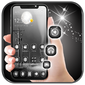 Black &amp; White Launcher Theme icon