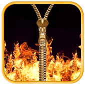 Fire Zipper Lock Screen icon
