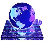 3D Neon Color Lively Earth Keyboard Theme on 9Apps