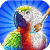 Birds Coloring Book 2018! Free Paint Game icon