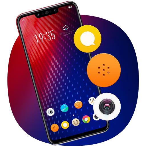 Colorful theme Moto Z4 launcher icon