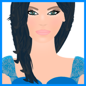 girl decorating game icon