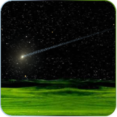 Meteors flying live wallpaper icon