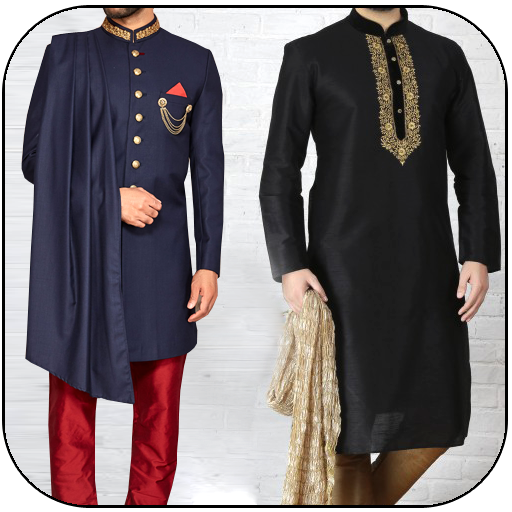 ikon Latest Fashion Men Sherwani Photo Suit