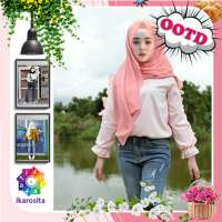 OOTD Hijab jeans Photo Editor on 9Apps