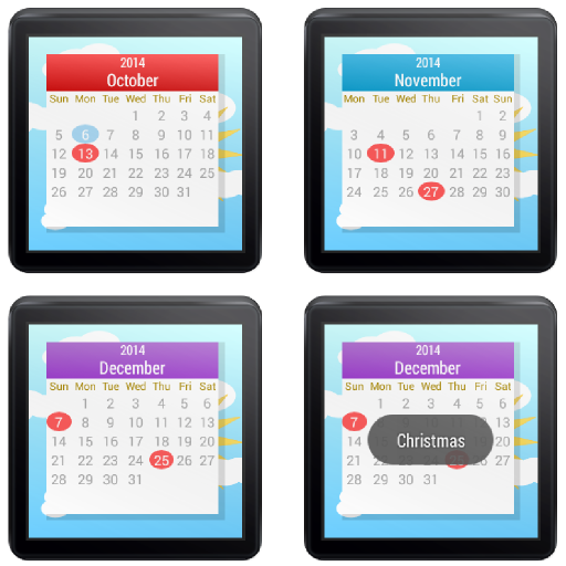 Wear Calendar 2020 (Wear OS) أيقونة