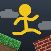 Stickman Minicraft Parkour