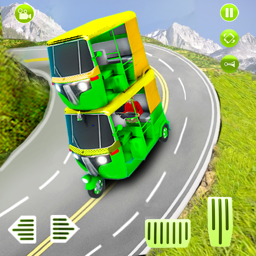 Auto Rickshaw Games 2021 :Army Taxi Game 2021 icon