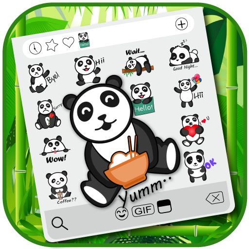 Nhãn dán biểu tượng cảm xúc Cute Panda Baby icon