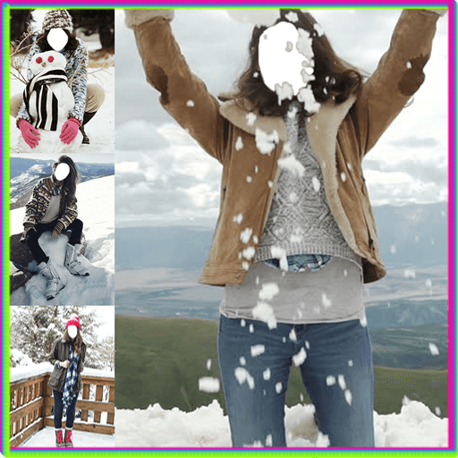 Girls Snowfall Photo Editor icon