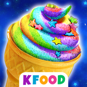 Unicorn Cupcake Cones - Cooking Games for Girls icon