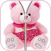 Teddy bear zipper lock on 9Apps